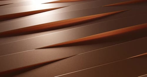 Abstract Minimalistic Bronze Waves Background Animation