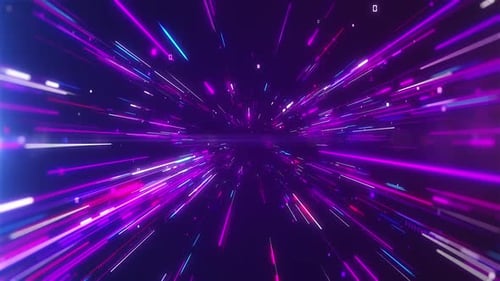 Futuristic Technology Tunnel