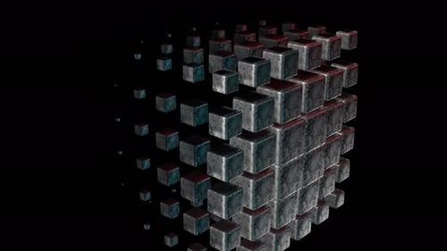 Random Animated Cubes 4K