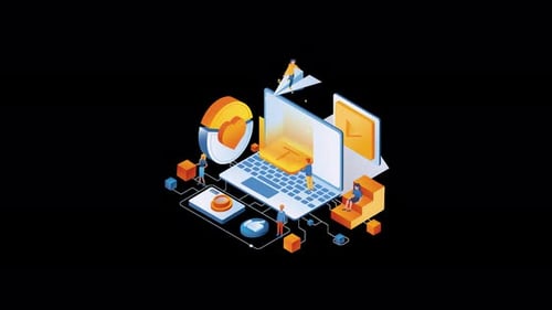 Animated Isometric Technology and Digital Corporate Network