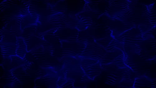 Onde de particules abstraite à points bleus