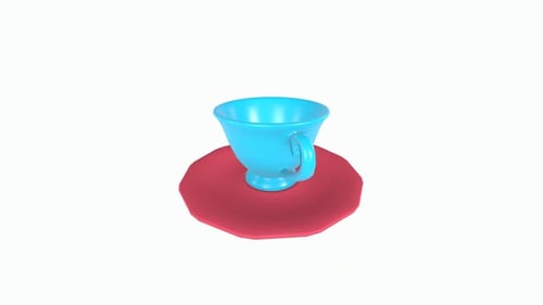 Cup isolated on white background