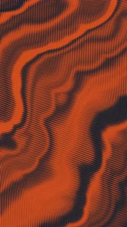 Abstract Halftone Fluid Motion Background Scratched Pop Art Wavy Dynamic Dotted Flames Vertical