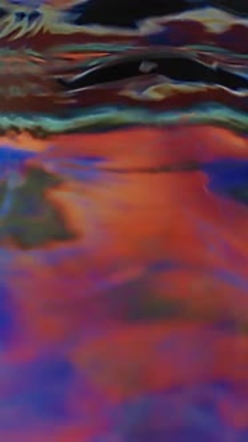 Vibrant and Colorful Abstract Underwater Background Video