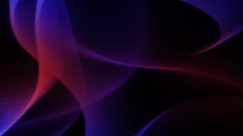 Abstract Fluid Glowing Wavy Lines Background Loop