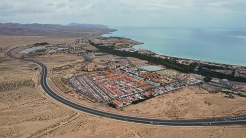 The breathtaking landscape of a small city in Canary Islands