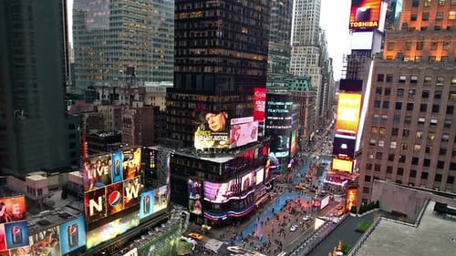 New York City - May 19: of Times Square Traffic At