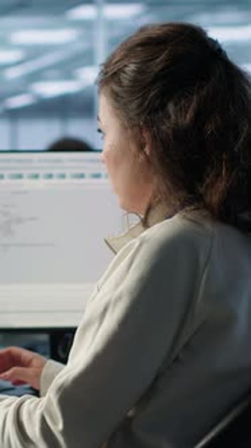 IT Specialist in Server Farm Ensuring Valuable Data Remains Shielded