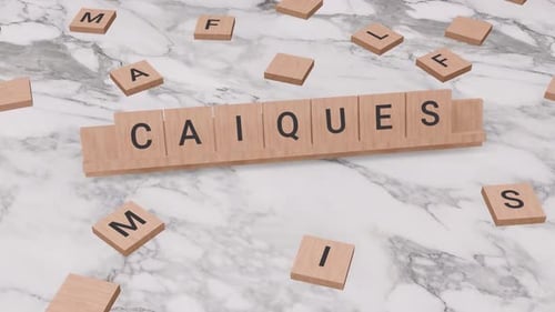 La palabra de CAIQUES en el scrabble