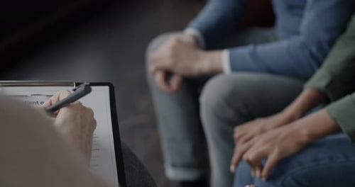 Couple Attends Therapist for Counseling Session