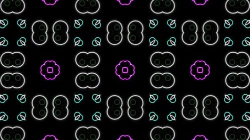 Abstract Flower Kaleidoscope Background Loop V5