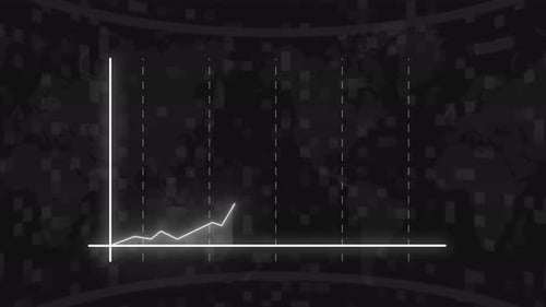 Animated Line Graph Revealing Business Trends and Data