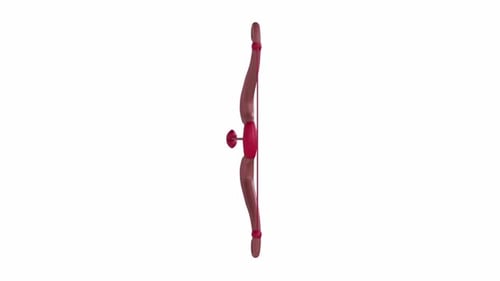 3D Animated Cupid's Bow and Heart Arrow
