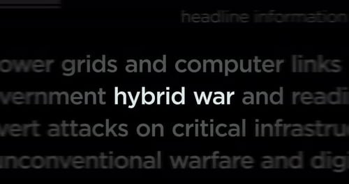 Kinetic Typography Hybrid War Text Animation