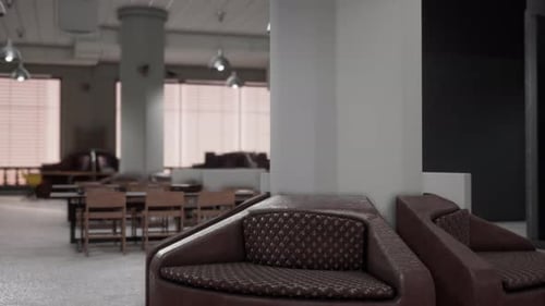 Interior of Modern Empty Office Building