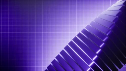 Abstract Waving Purple Cubes Background Loop