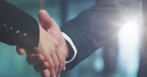 Business Handshake Concluding Professional Agreement