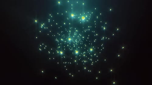 Abstract Light Particle Burst Animation