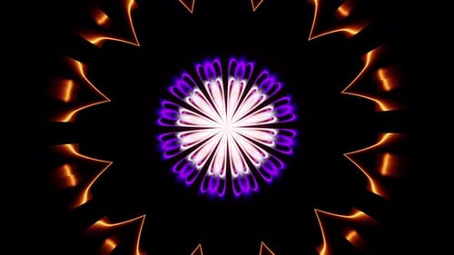 Mandala Colorful Abstract Kaleidoscope Vfx Vj Loop Background 3d Render. Trippy Psychedelic Art