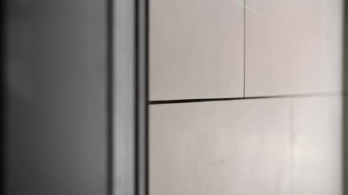 Wall with Installed Tiles and Unfinished Joints