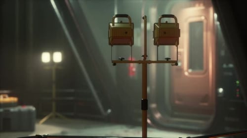 Interior de ciencia ficción de fondo