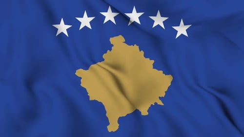 Flagge des Kosovo