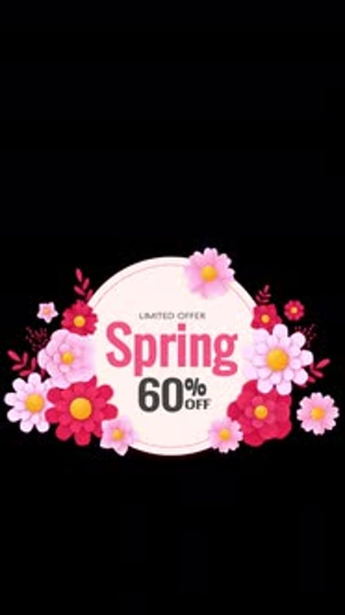 Spring Sale 60% Has Started Alpha Channel