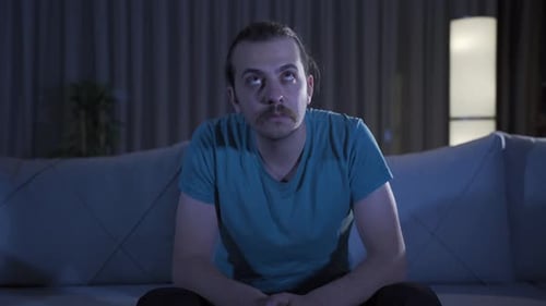 A man in deep thought.