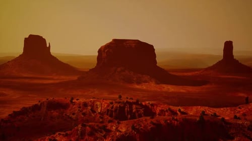 Majestic Monument Valley Landscape at Sunset in Utah