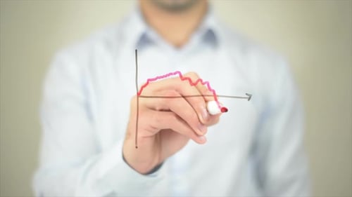 Konzept für Börsendiagramme