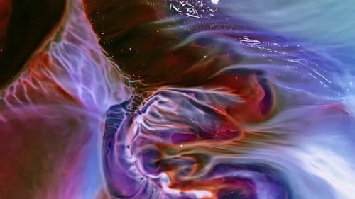 Abstract Colorful Swirling Nebula Background