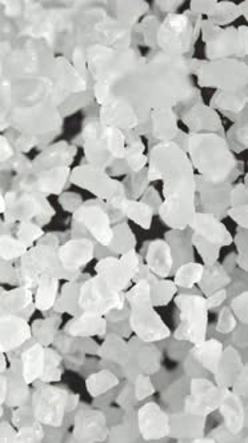 Super Slow Motion Falling Sea Salt Filmed on a Highspeed Camera at 1000 Fps