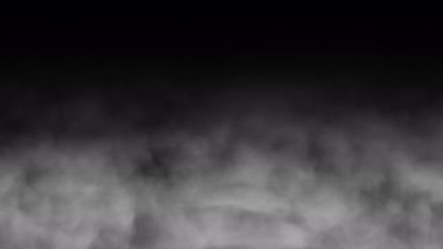 Smoke moving on transparent background. Smoke footage, clouds animation, fog animation.alpha channel