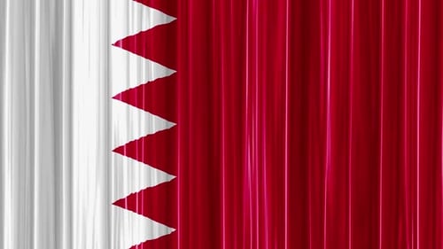 Curtain Wave, Flagge von Bahrain