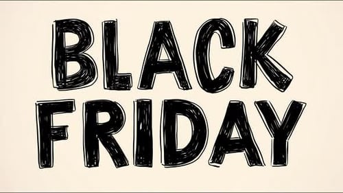 Black Friday Sketchy Text Reveal Animation