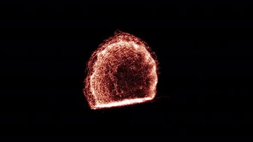 Glowing Particle Burst Image Reveal Animation