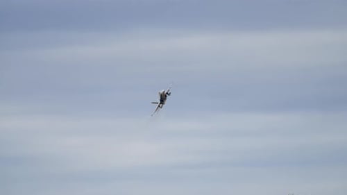 Jet Plane Flying in Sky Towards Viewer