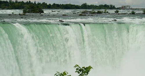 Niagara Falls at Its Best Clear Sunny Day View From Bottom to Top
