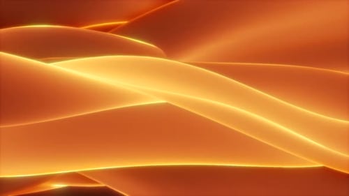 Abstract Glowing Fluid Waves Background Animation
