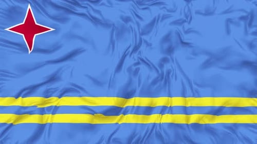 Boucle en forme de drapeau d'Aruba