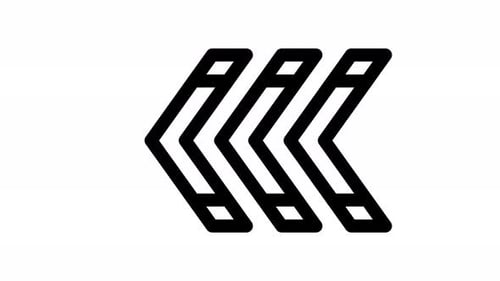 fast backward line icon animation