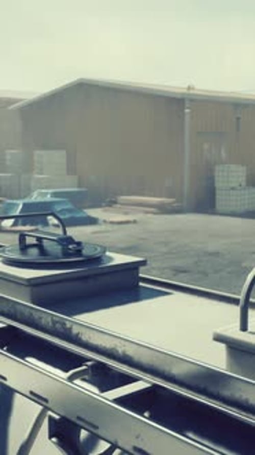 Big Industrial District on the Outskirts of the City