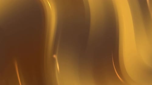 Abstract Golden Fluid Waves Seamless Loop Background