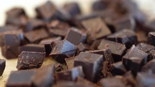 Delicious Dark Chocolate Chunks Piled High