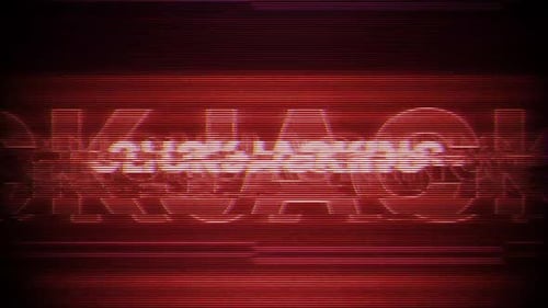 Clickjacking Word Vhs Effect On Digital Screen Message