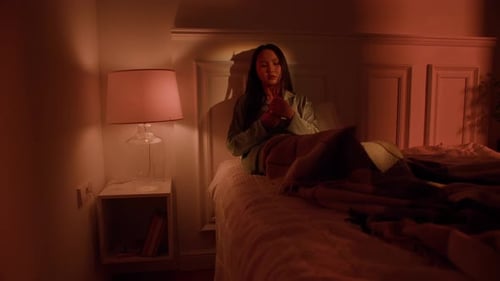 Depressed Asian Woman Cannot Sleep Insomnia Suffering From Insomnia Lying in Bed