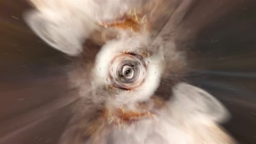 Boucle de nébuleuse spatiale nuageuse