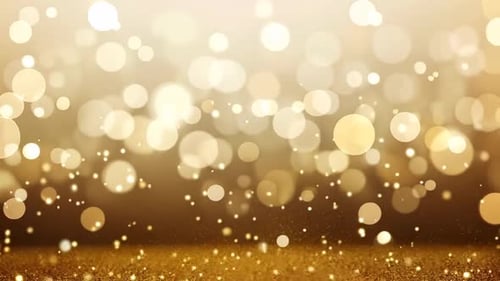 Elegant Golden Bokeh Background