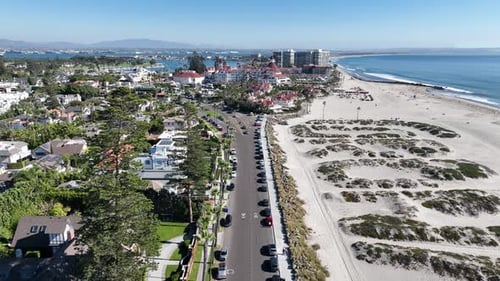 Conorado Beach At San Diego In California United States.