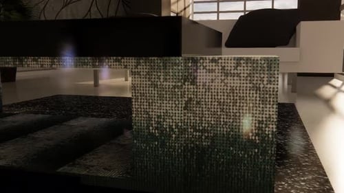 Decorative Shimmering Cube Reveal Animation